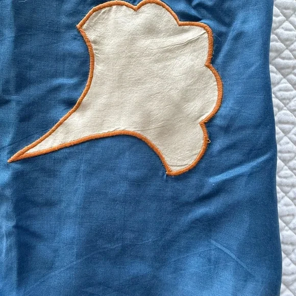 Chufy Kathmandu Heights Silk Embroidered Boho Blouse Blue Size L - Picture 7 of 10